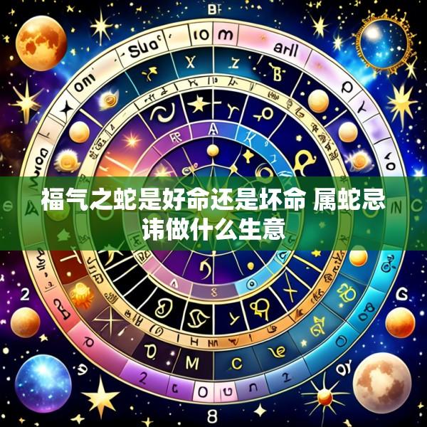 福气之蛇是好命还是坏命 属蛇忌讳做什么生意
