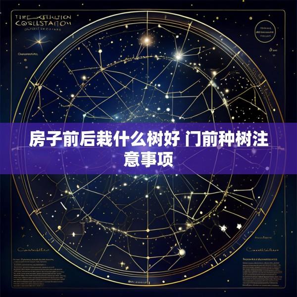 房子前后栽什么树好 门前种树注意事项