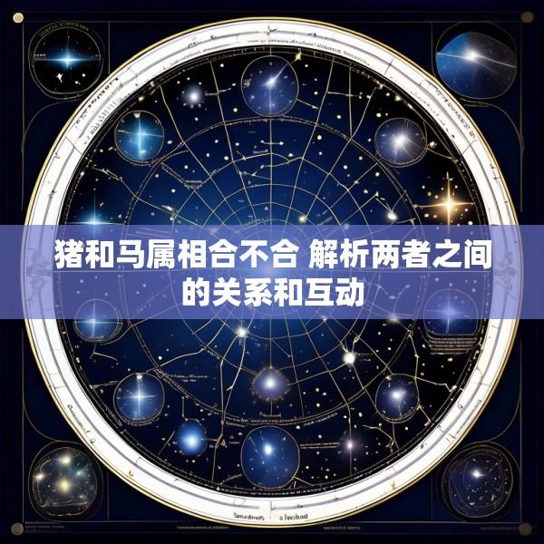 猪和马属相合不合 解析两者之间的关系和互动