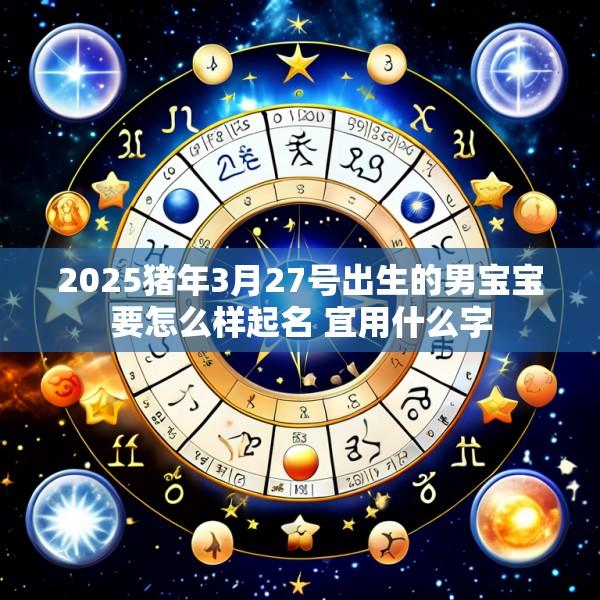 2025猪年3月27号出生的男宝宝要怎么样起名 宜用什么字