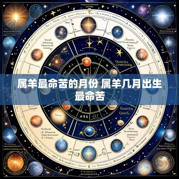 属羊最命苦的月份 属羊几月出生最命苦