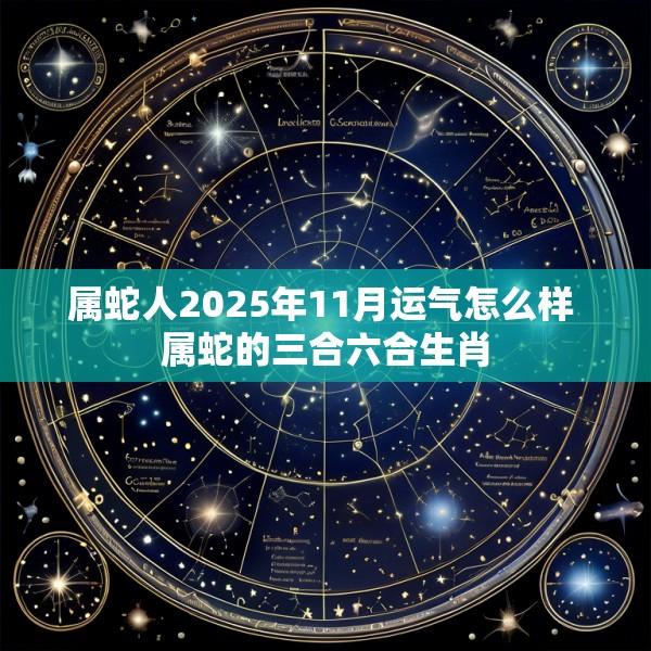 属蛇人2025年11月运气怎么样 属蛇的三合六合生肖
