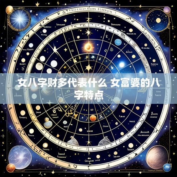 女八字财多代表什么 女富婆的八字特点