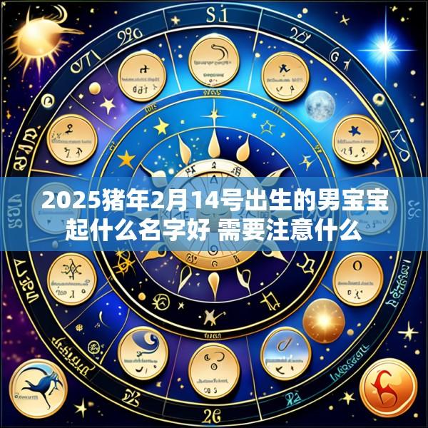 2025猪年2月14号出生的男宝宝起什么名字好 需要注意什么