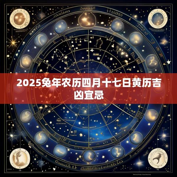 2025兔年农历四月十七日黄历吉凶宜忌