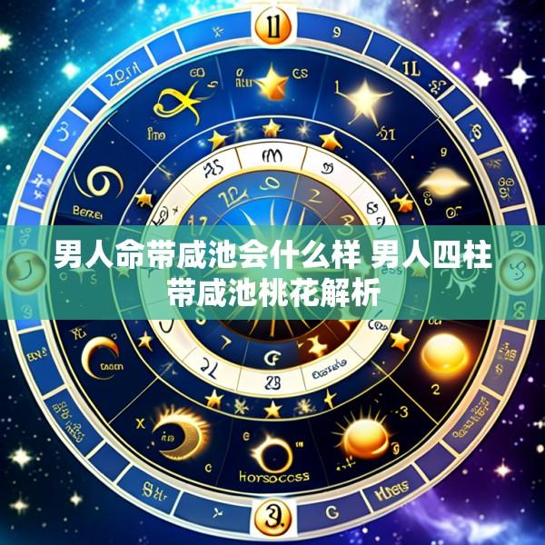 男人命带咸池会什么样 男人四柱带咸池桃花解析