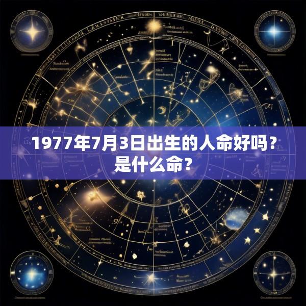 1977年7月3日出生的人命好吗？是什么命？