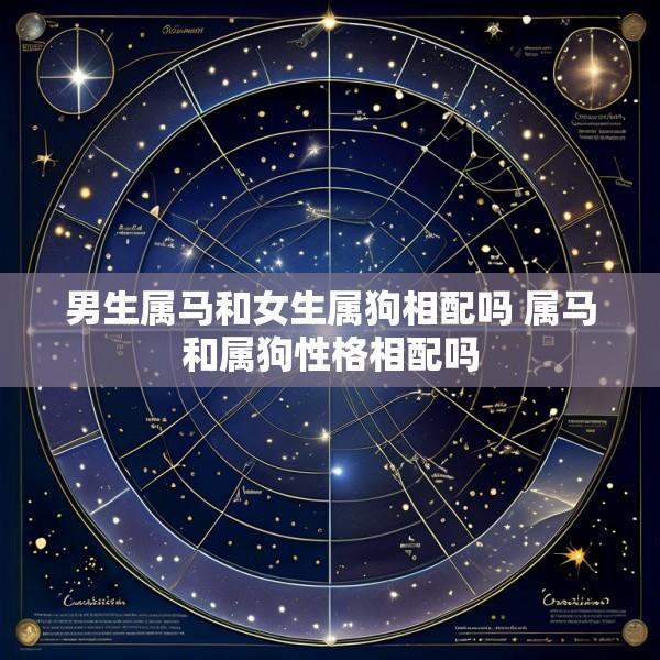 男生属马和女生属狗相配吗 属马和属狗性格相配吗