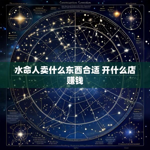 水命人卖什么东西合适 开什么店赚钱