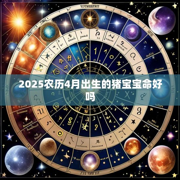 2025农历4月出生的猪宝宝命好吗