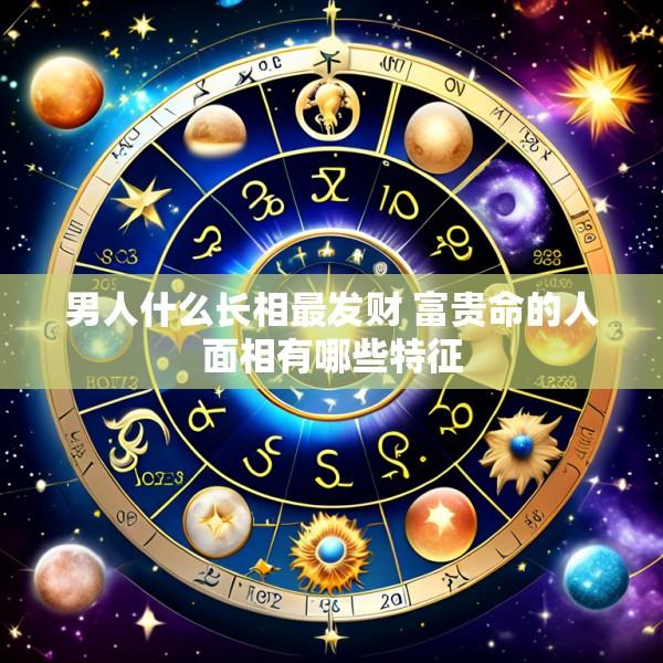 男人什么长相最发财 富贵命的人面相有哪些特征