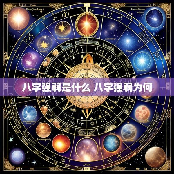 八字强弱是什么 八字强弱为何