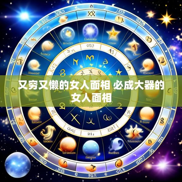 又穷又懒的女人面相 必成大器的女人面相