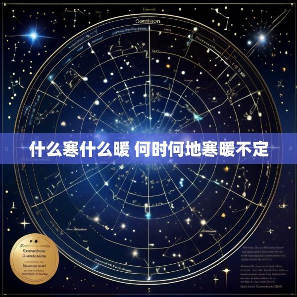 什么寒什么暖 何时何地寒暖不定