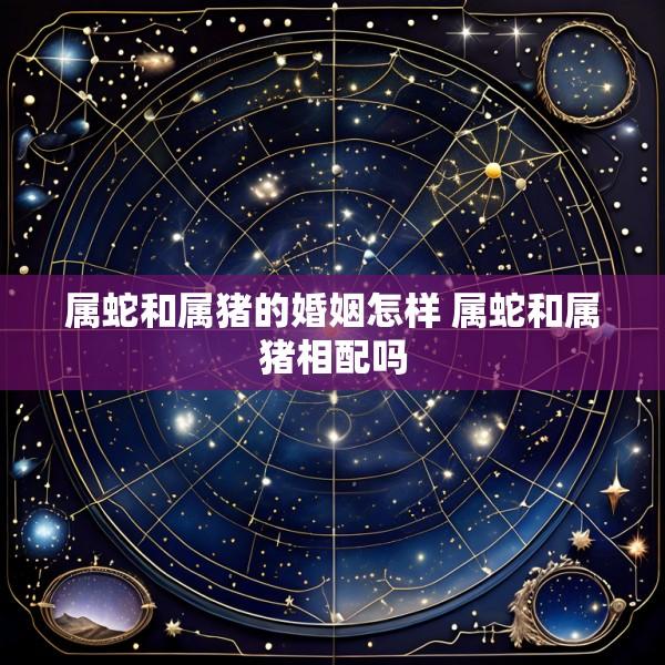属蛇和属猪的婚姻怎样 属蛇和属猪相配吗