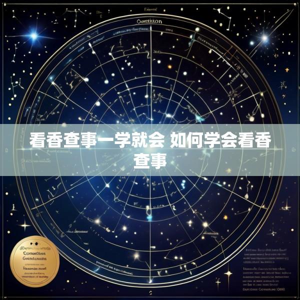 看香查事一学就会 如何学会看香查事