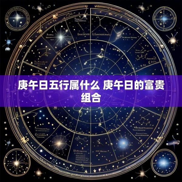庚午日五行属什么 庚午日的富贵组合