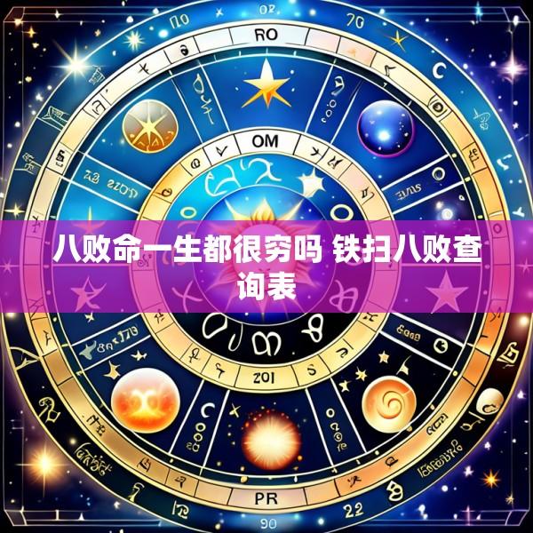 八败命一生都很穷吗 铁扫八败查询表