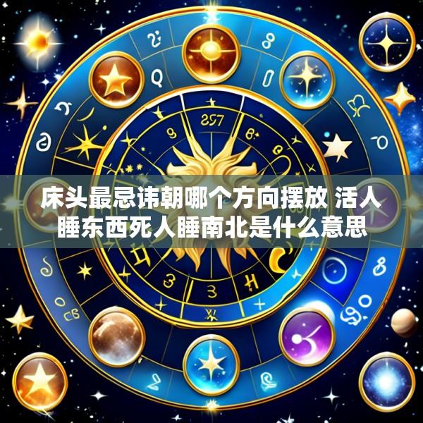 床头最忌讳朝哪个方向摆放 活人睡东西死人睡南北是什么意思