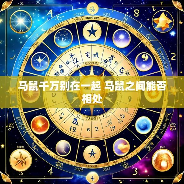马鼠千万别在一起 马鼠之间能否相处