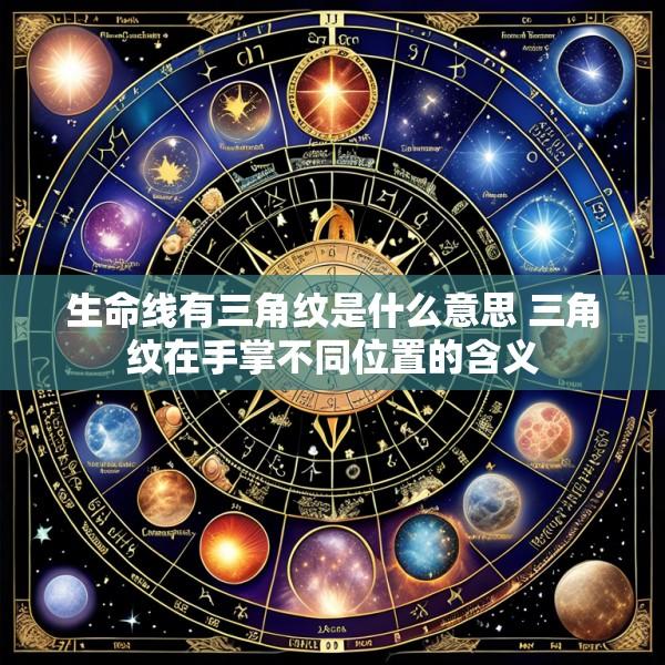 生命线有三角纹是什么意思 三角纹在手掌不同位置的含义