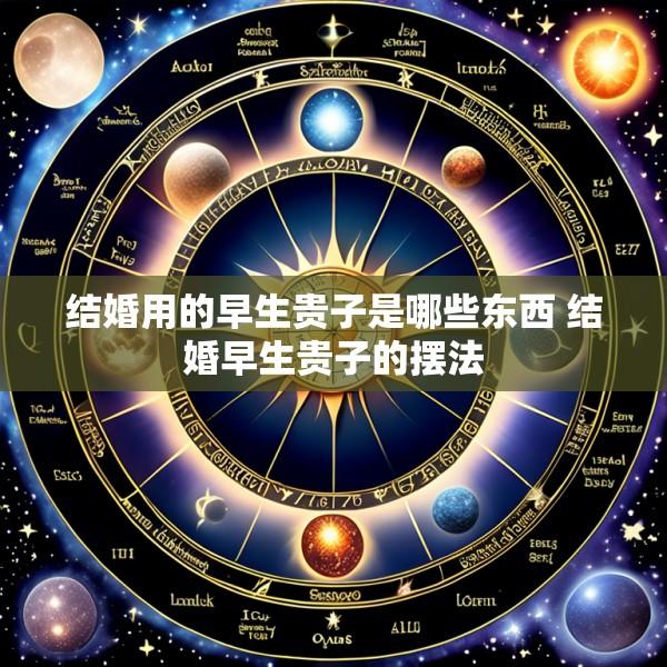 结婚用的早生贵子是哪些东西 结婚早生贵子的摆法