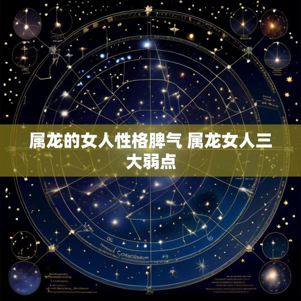 属龙的女人性格脾气 属龙女人三大弱点