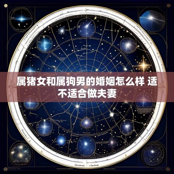 属猪女和属狗男的婚姻怎么样 适不适合做夫妻