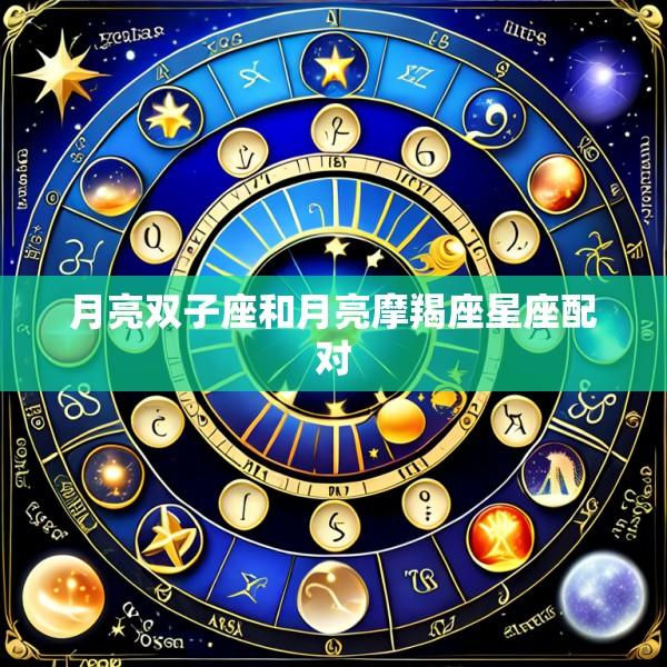 月亮双子座和月亮摩羯座星座配对