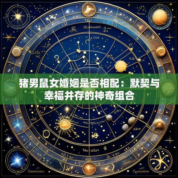 猪男鼠女婚姻是否相配：默契与幸福并存的神奇组合
