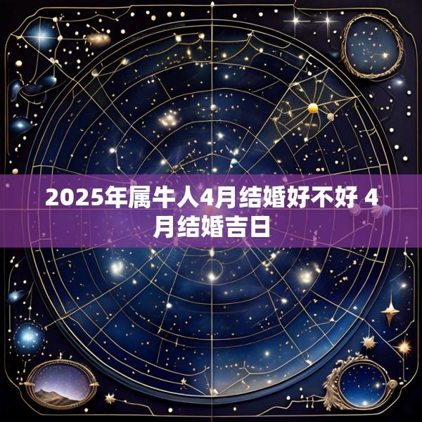 2025年属牛人4月结婚好不好 4月结婚吉日