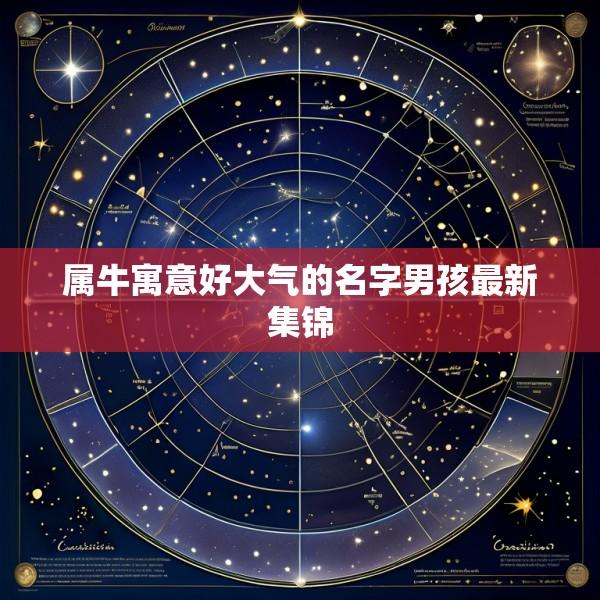 属牛寓意好大气的名字男孩最新集锦