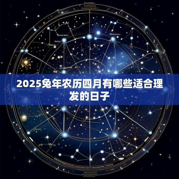2025兔年农历四月有哪些适合理发的日子