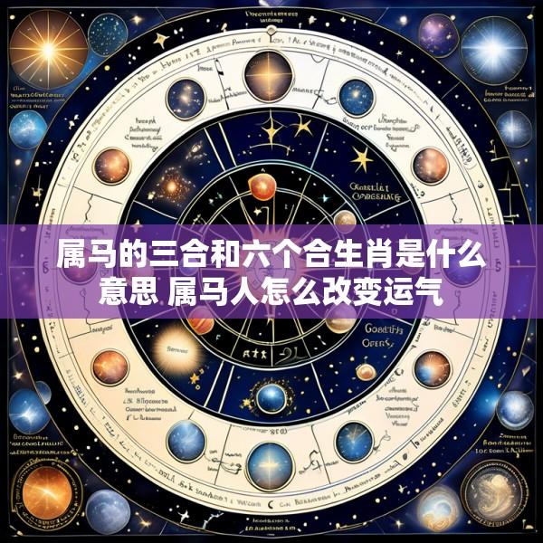 属马的三合和六个合生肖是什么意思 属马人怎么改变运气