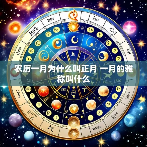 农历一月为什么叫正月 一月的雅称叫什么