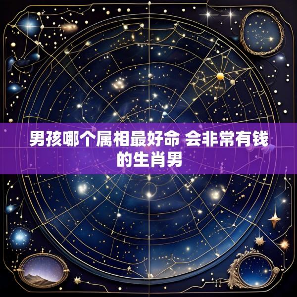 男孩哪个属相最好命 会非常有钱的生肖男