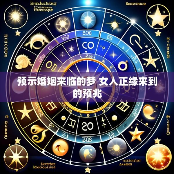 预示婚姻来临的梦 女人正缘来到的预兆