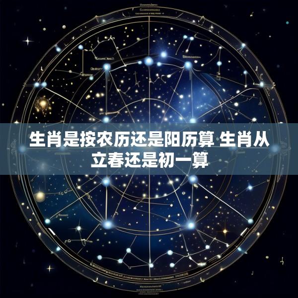 生肖是按农历还是阳历算 生肖从立春还是初一算