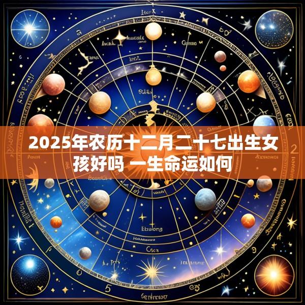 2025年农历十二月二十七出生女孩好吗 一生命运如何