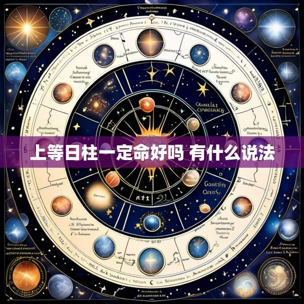 上等日柱一定命好吗 有什么说法