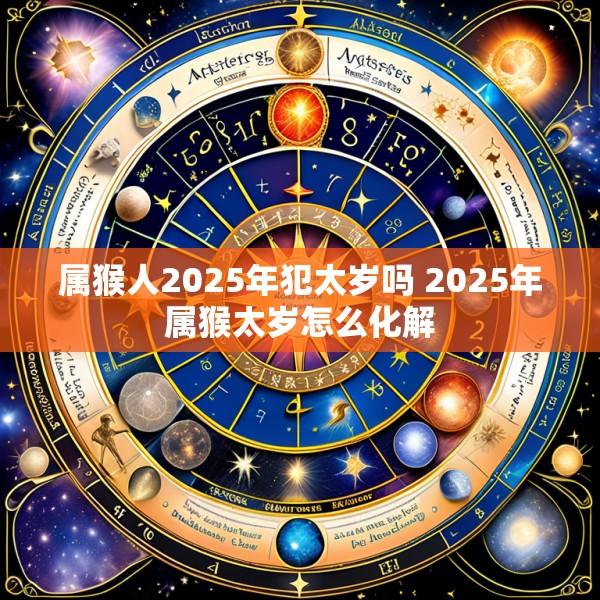 属猴人2025年犯太岁吗 2025年属猴太岁怎么化解