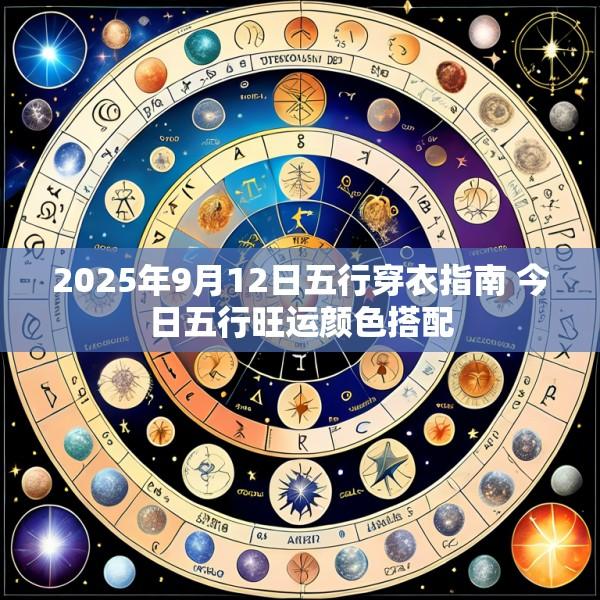 2025年9月12日五行穿衣指南 今日五行旺运颜色搭配