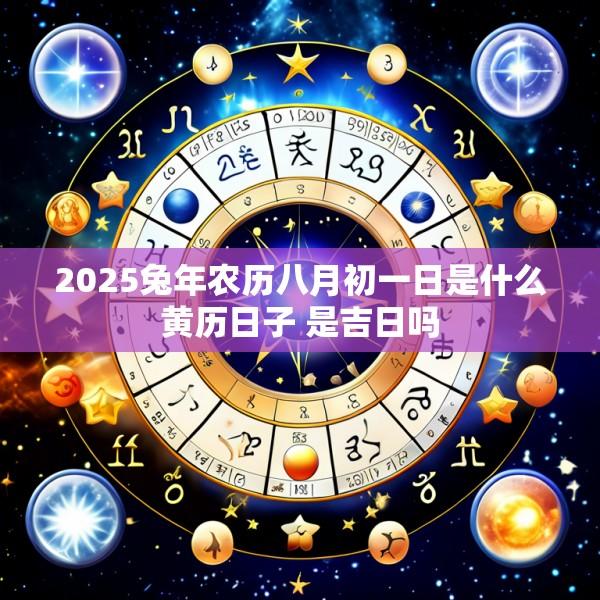 2025兔年农历八月初一日是什么黄历日子 是吉日吗