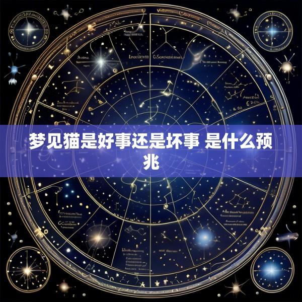 梦见猫是好事还是坏事 是什么预兆