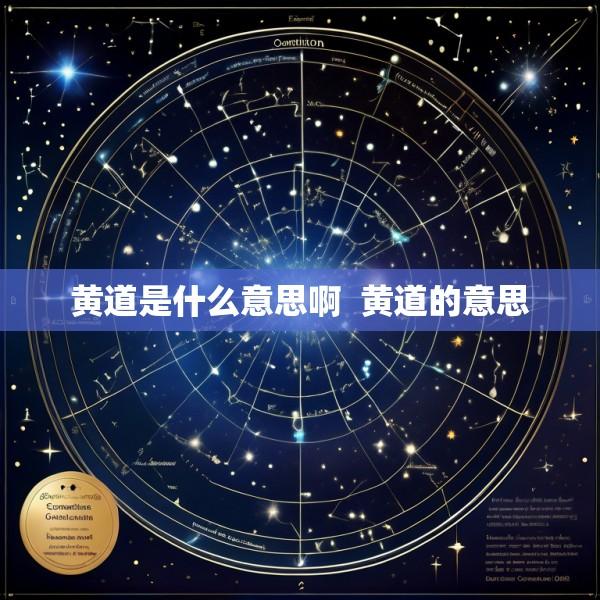 黄道是什么意思啊  黄道的意思