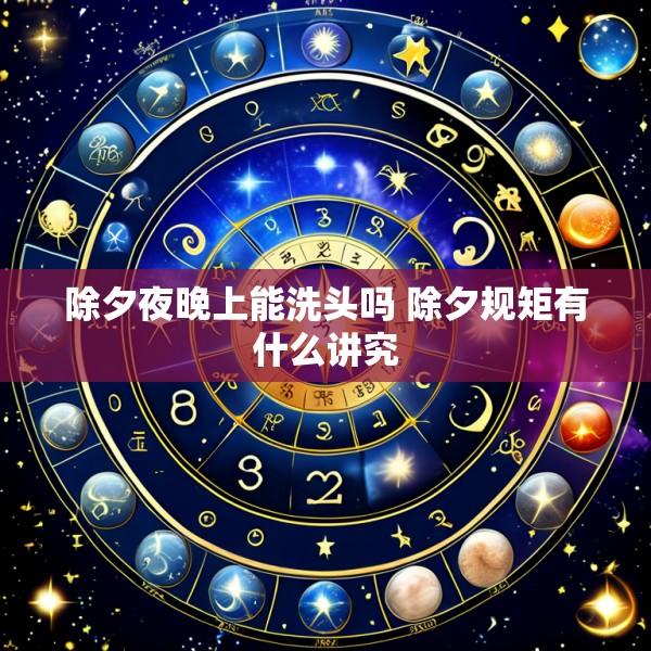 除夕夜晚上能洗头吗 除夕规矩有什么讲究