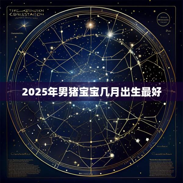 2025年男猪宝宝几月出生最好