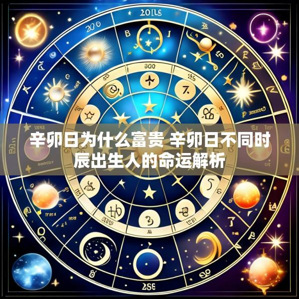 辛卯日为什么富贵 辛卯日不同时辰出生人的命运解析