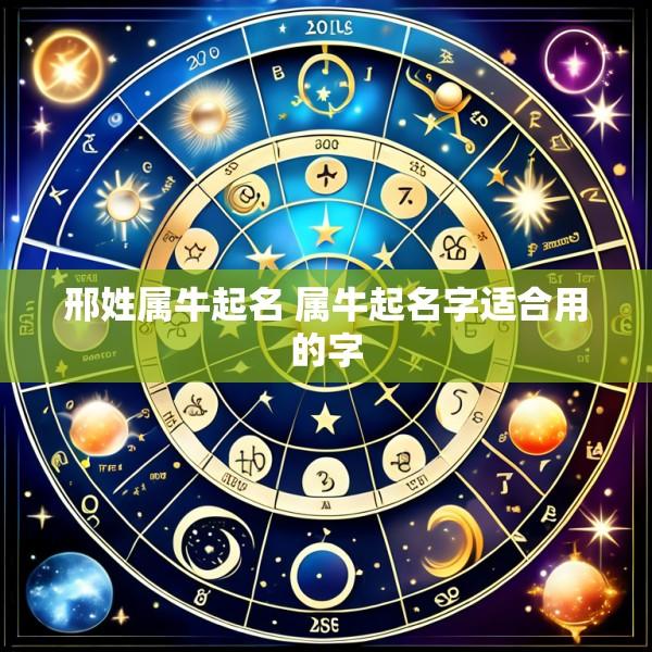 邢姓属牛起名 属牛起名字适合用的字
