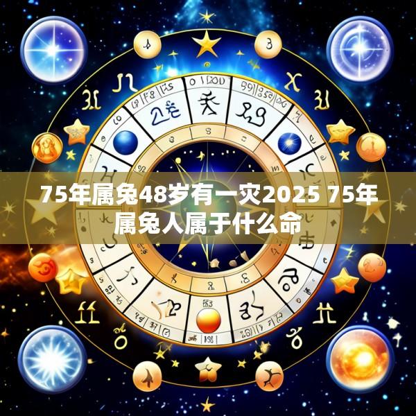 75年属兔48岁有一灾2025 75年属兔人属于什么命
